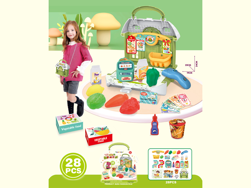 28PCS Villa Supermarket Handbag