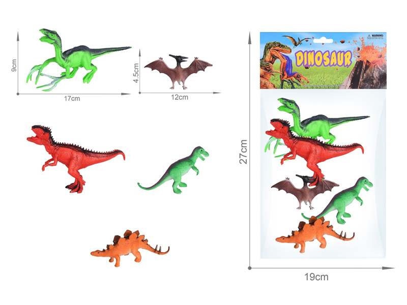 5PCS Dinosaur Set（6.5Inch+5Inch）