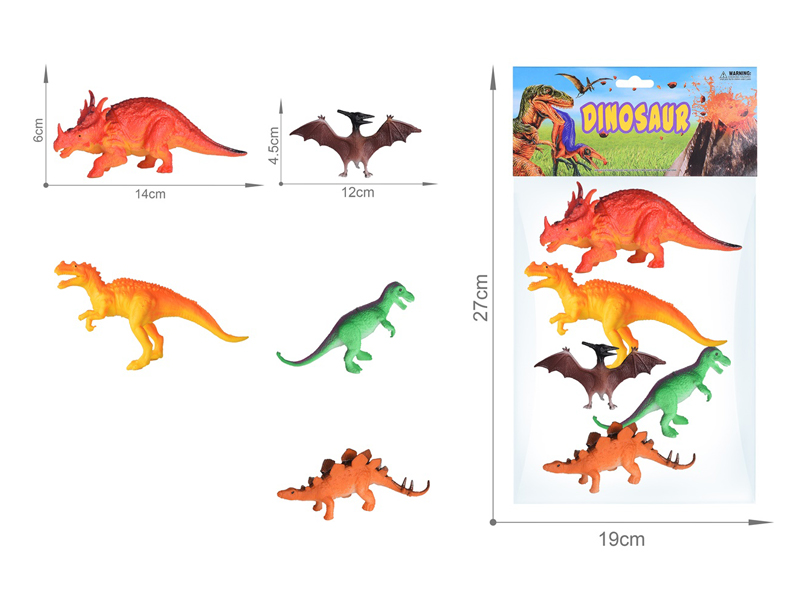 5PCS Dinosaur Set（6.5Inch+5Inch）