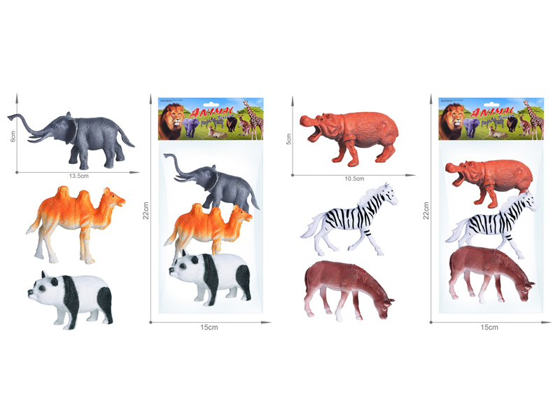 3PCS Wildlife Toy Set