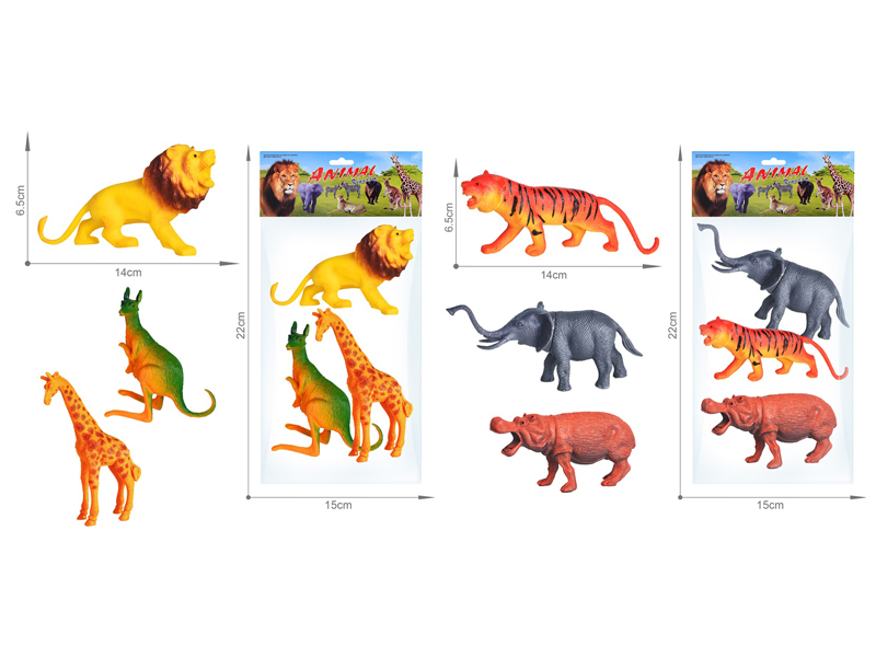 3PCS Wildlife Toy Set