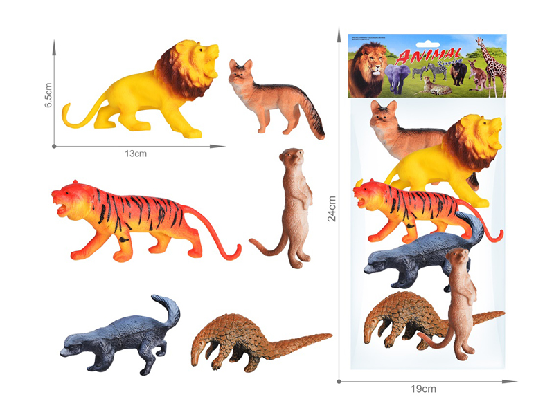 6PCS Wildlife Toy Set