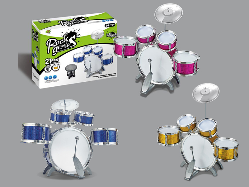 Jazz Drums Set 5 Drums + Chair
