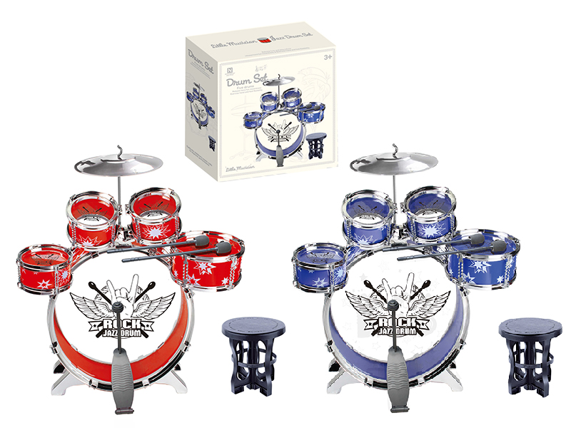 Jazz Drums Set 5 Drums + Chair