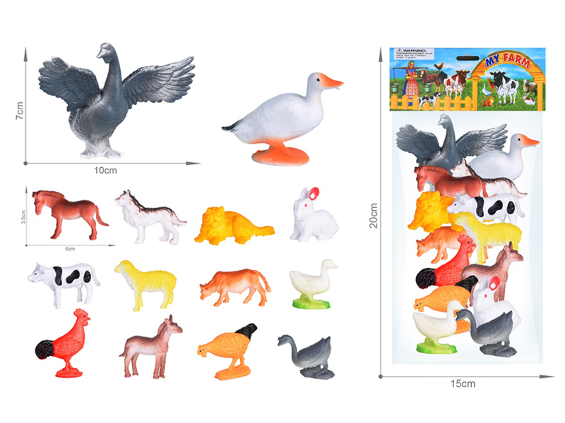Farm Animal Toy Set 14PCS