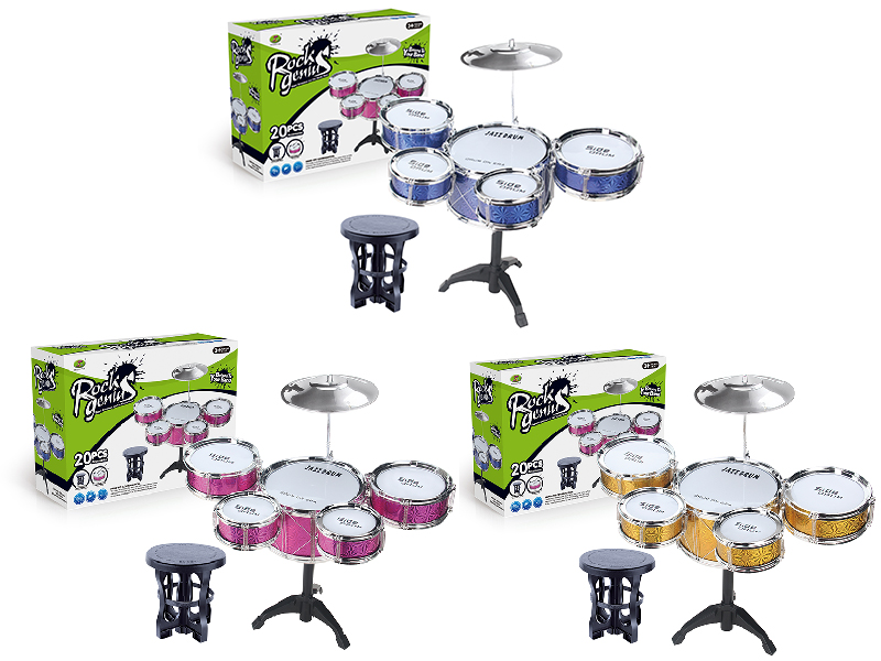 Jazz Drum Set(5 Drums + Chair)