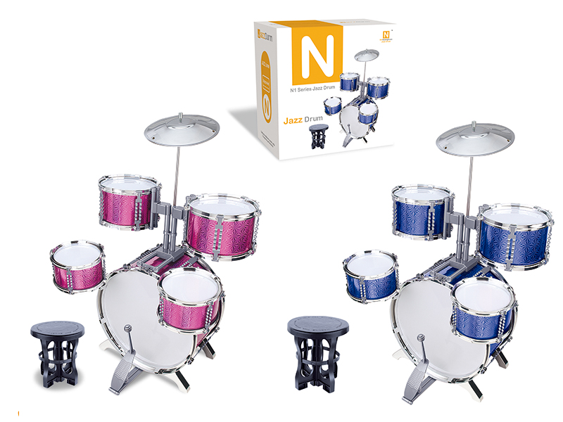 Jazz Drum Set(5 Drums + Chair)