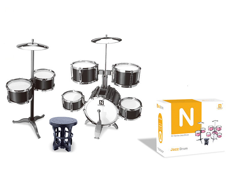 Jazz Drum Set(7 Drums + Chair)
