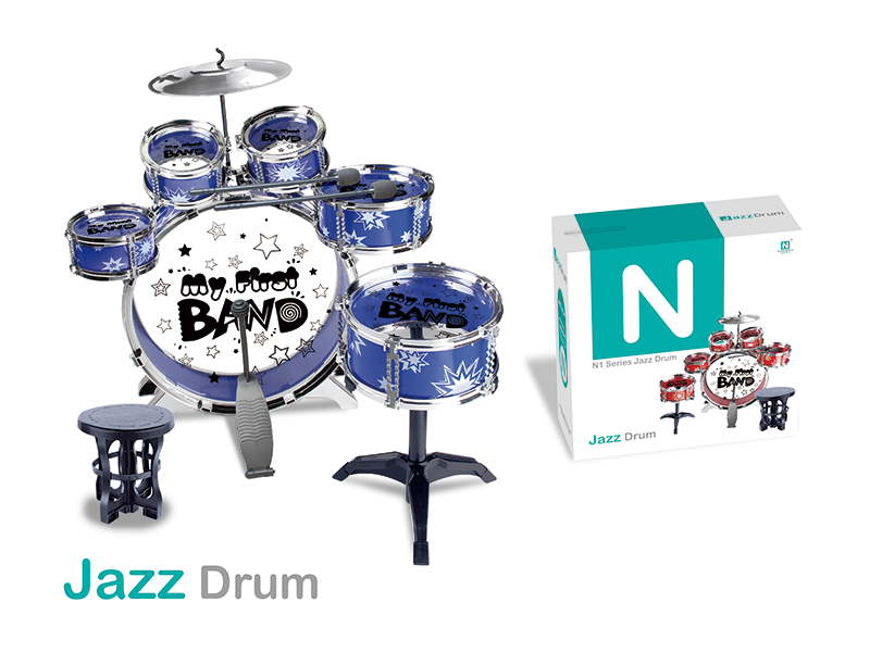 Jazz Drum Set(6 Drums + Chair)