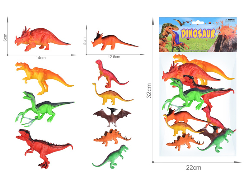 10PCS Dinosaur Toy Set(6.5 Inche+5 Inche)