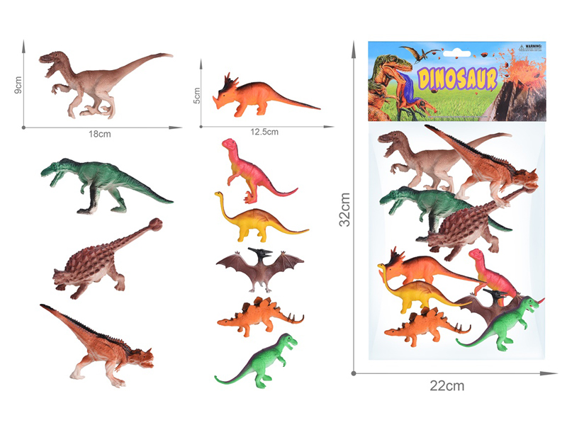 10PCS Dinosaur Toy Set(6.5 Inche+5 Inche)