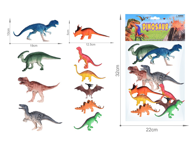 10PCS Dinosaur Toy Set(6.5 Inche+5 Inche)