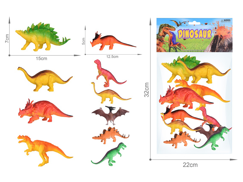 10PCS Dinosaur Toy Set(6.5 Inche+5 Inche)