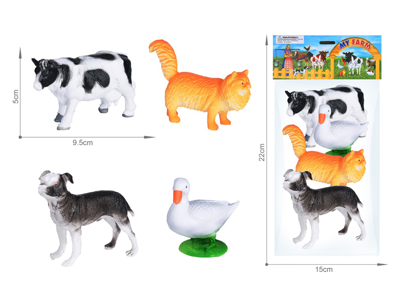 Farm Animals Toy Set 4PCS