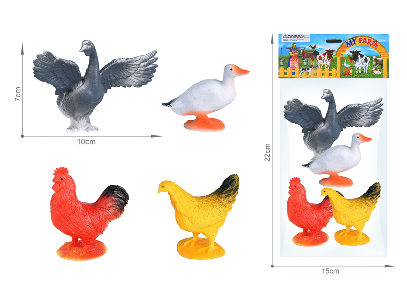 Farm Animals Toy Set 4PCS