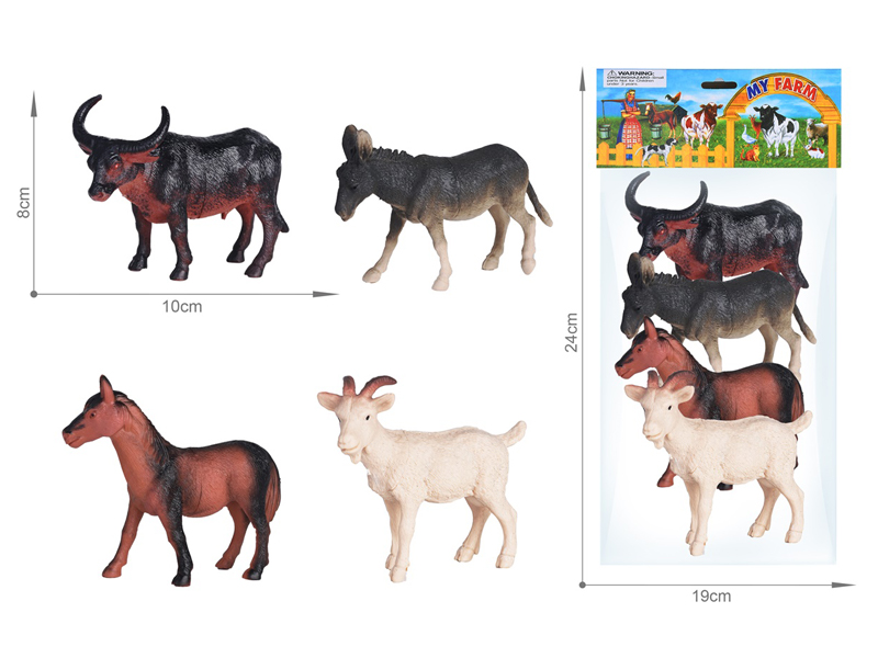 Farm Animals Toy Set 4PCS
