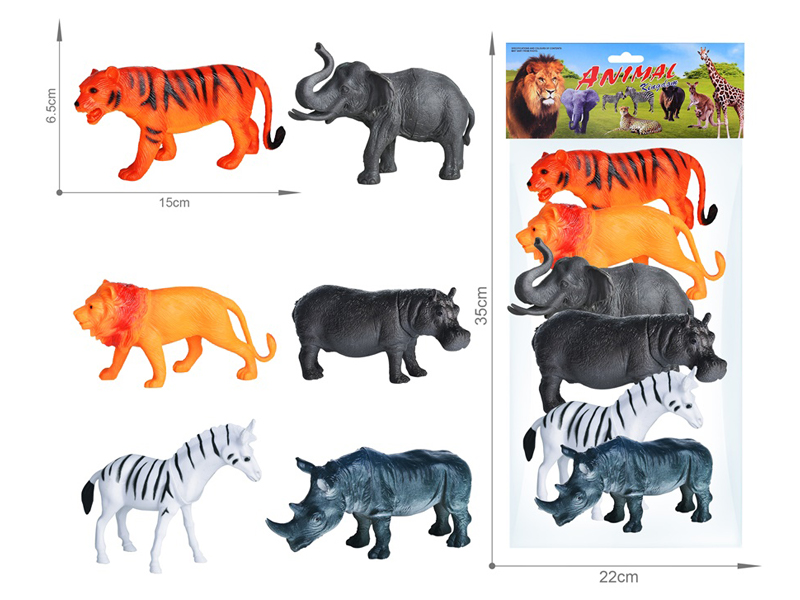 Wildlife Toy Set 6PCS