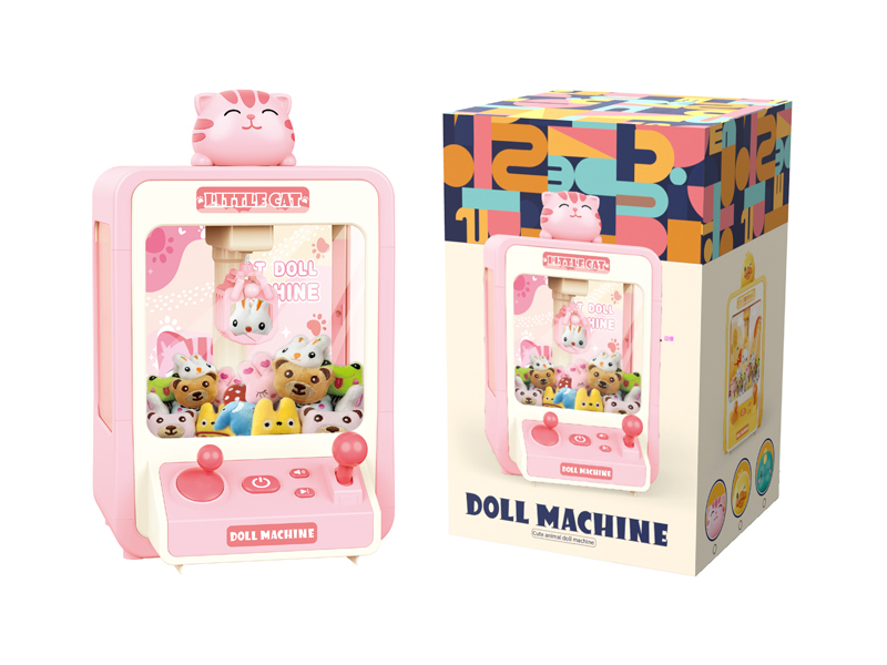 Large Cute Pet Doll Machine Cat Pink