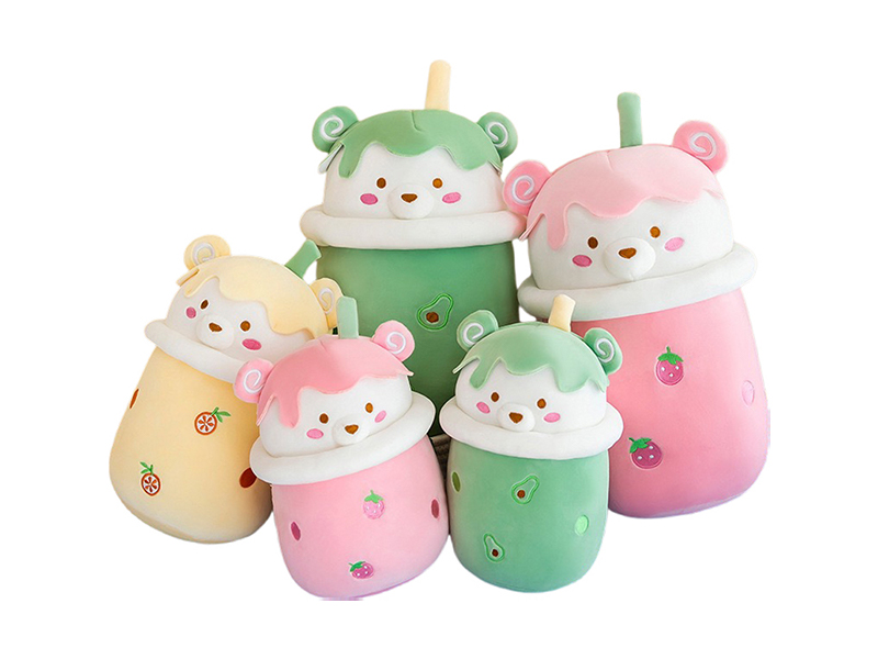 30CM Milk Tea Bear Plush Pillow