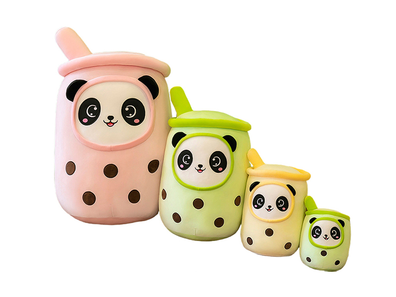 25CM Panda Milk Tea Cup Plush Pillow
