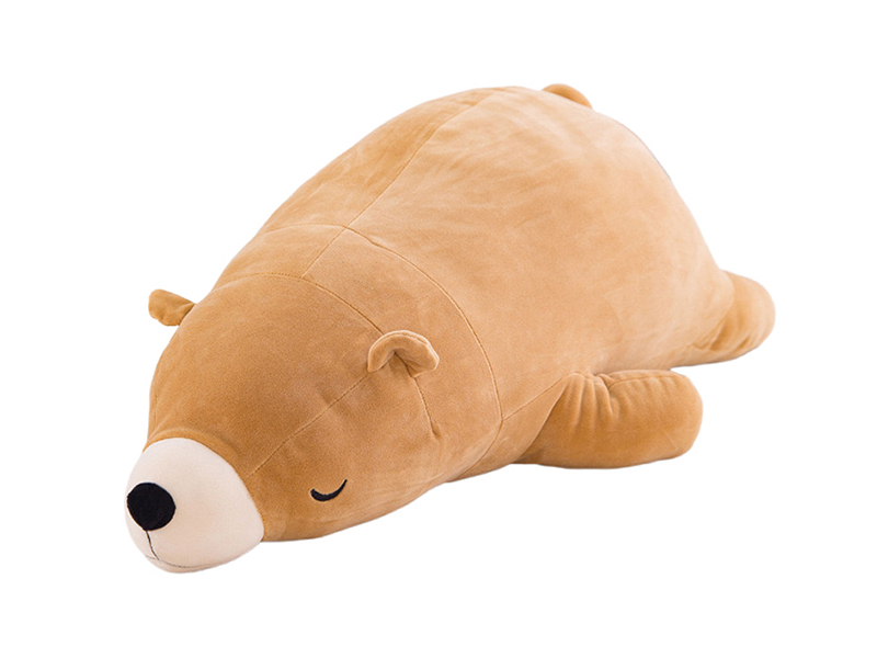 55CM Brown Polar Bear Plush Pillow