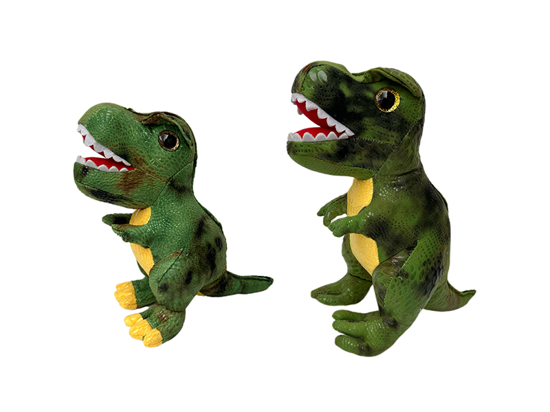 Large Simulation Green Plush Tyrannosaurus Dinosaur