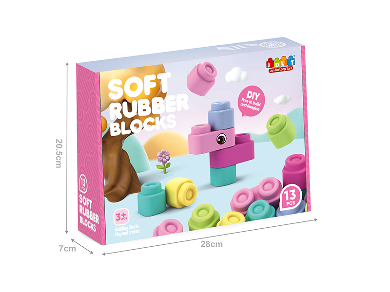 Soft Plastic Building Blocks 13pcs