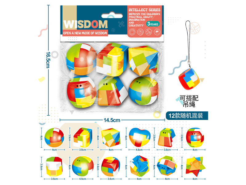 6PCS Luban Lock Toy
