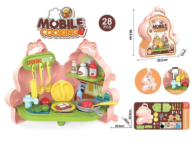 Unicorn Portable Storage Box Mobile Kitchen Set