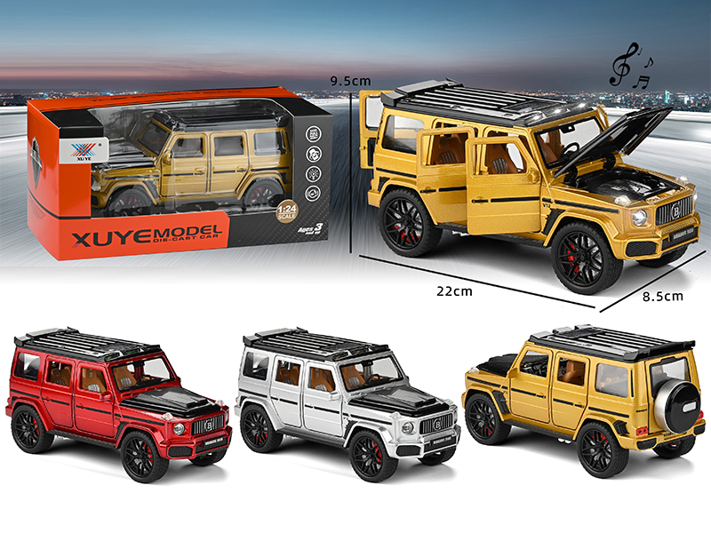 1:24 Pull Back Alloy Babos Car With Light And Music