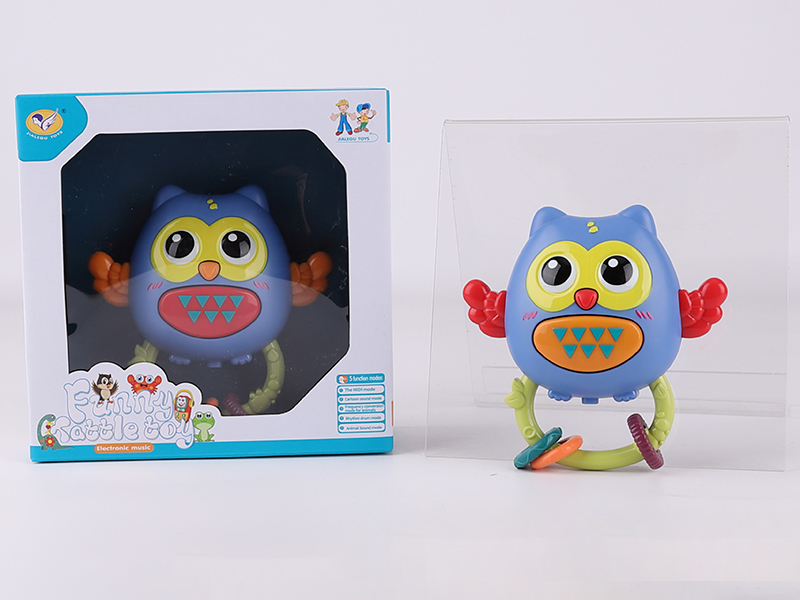Owl Rattle Toys(Red/Orange 2 Color Mixed)