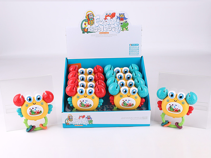 Crab Rattle Toys(Red/Blue 2 Color Mixed)8pcs