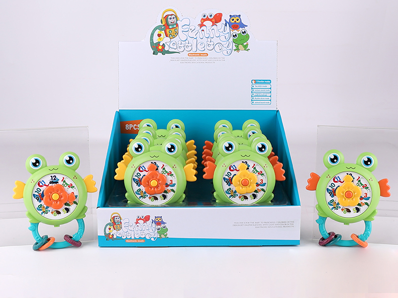 Frog Rattle Toys(Yellow/Orange 2 Color Mixed)8pcs