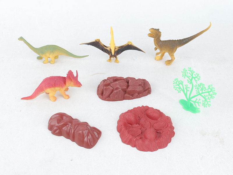 Solid Dinosaur Set