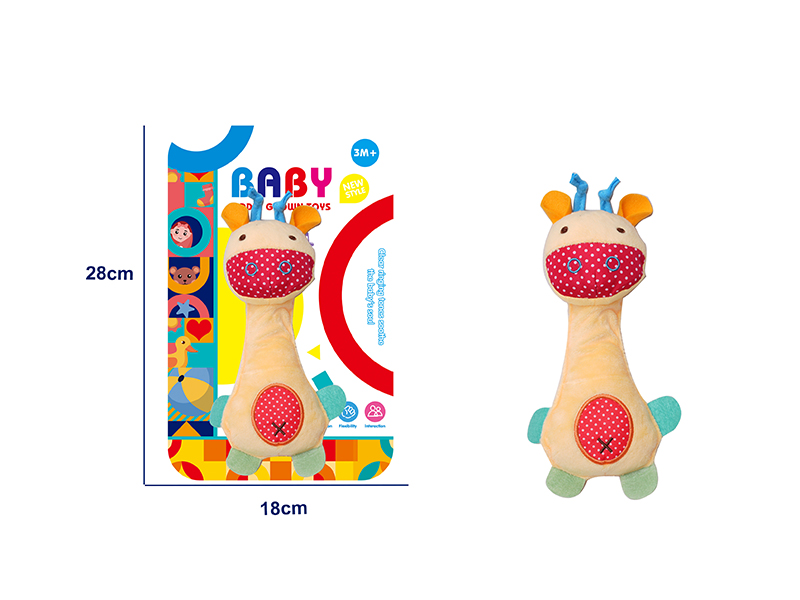 Cartoon Baby Rattle BB Stick - Giraffe