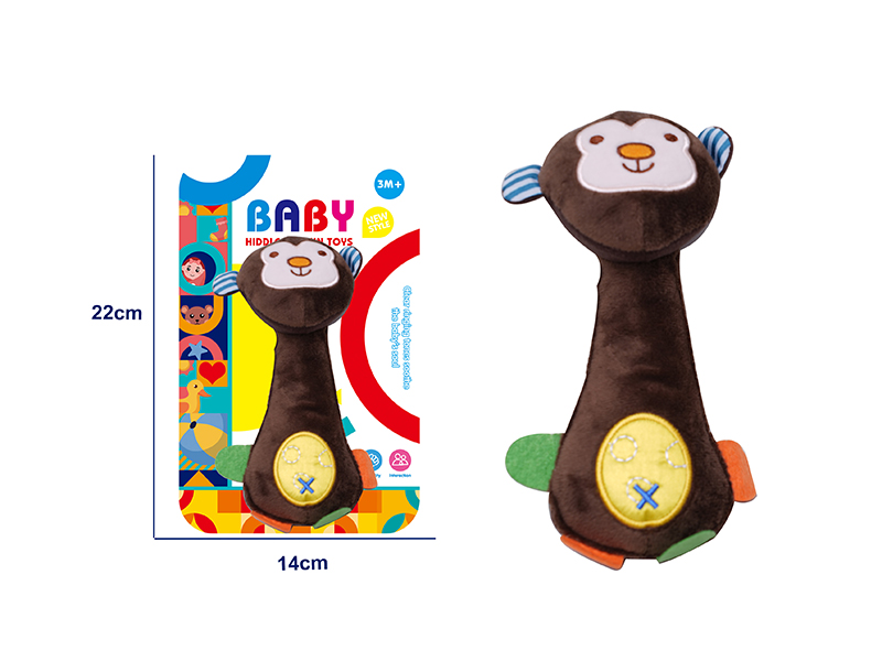 Cartoon Baby Rattle BB Stick - Monkey