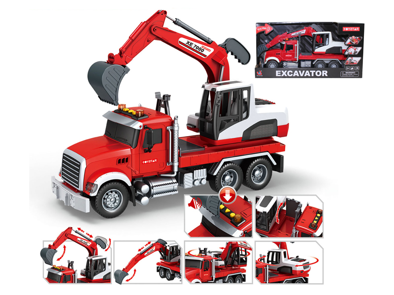 Friction Urban Excavator With Sound And Light