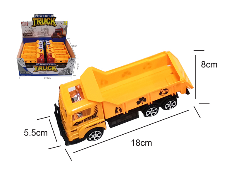 18CM Friction Tractor Engineering Vehicle(16PCS)