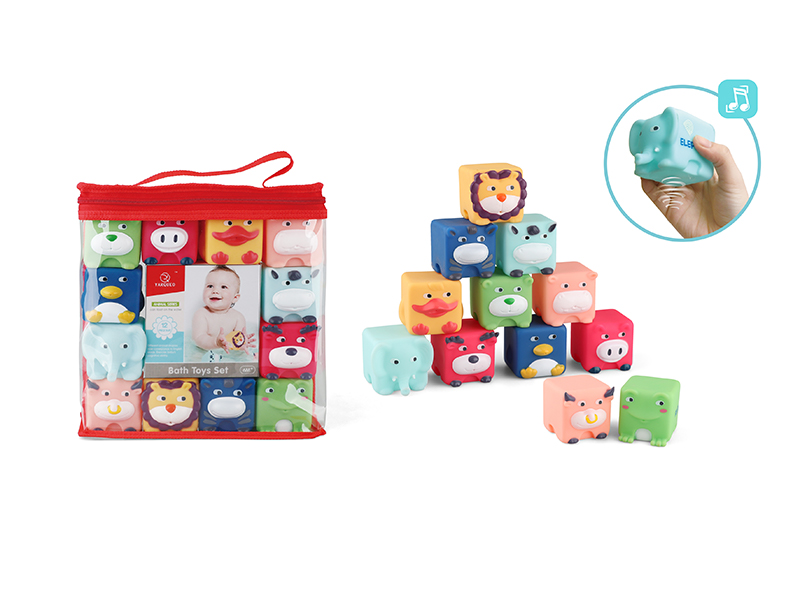 12PCS Bath Toy(With BB Whistle)