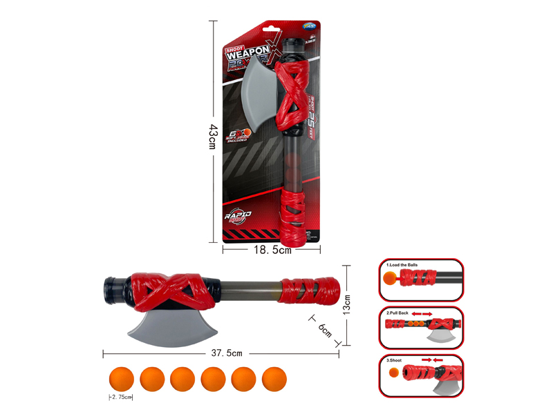 Axe Gun+6 EVA Bullets