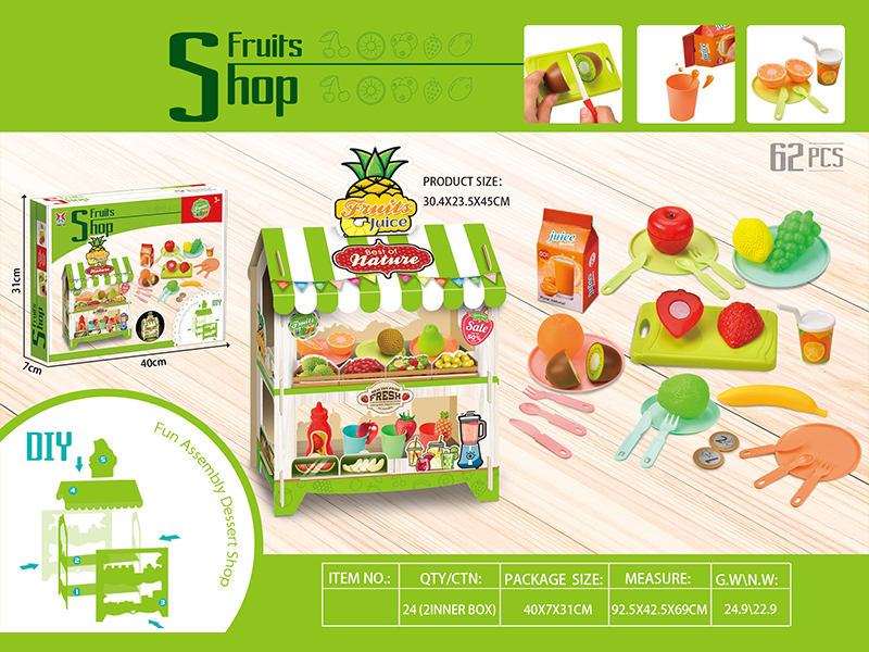 62PCS Fruit House
