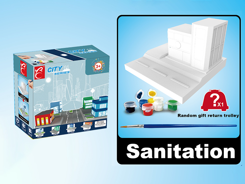 City Series Creative Plaster DIY Painting Set - Sanitation Station