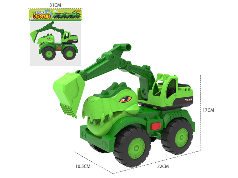 Friction Dinosaur Engineering Vehicle Excavator With Sound And Light