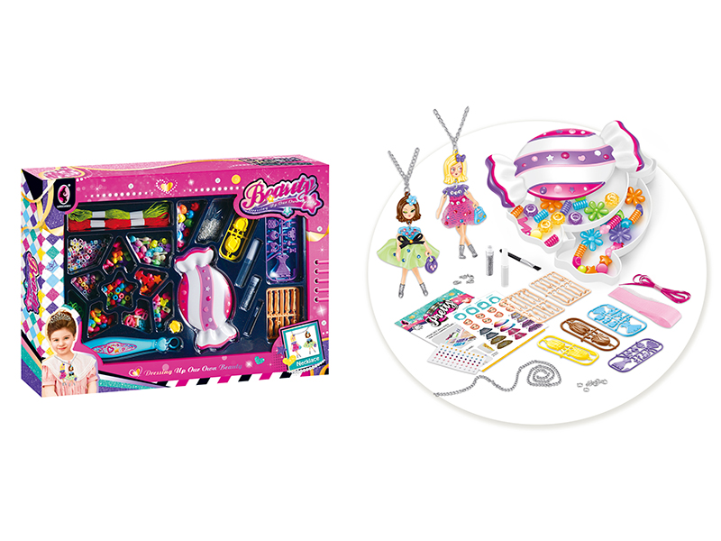 Candy Storage Jewelry Box DIY Beads Necklace Set