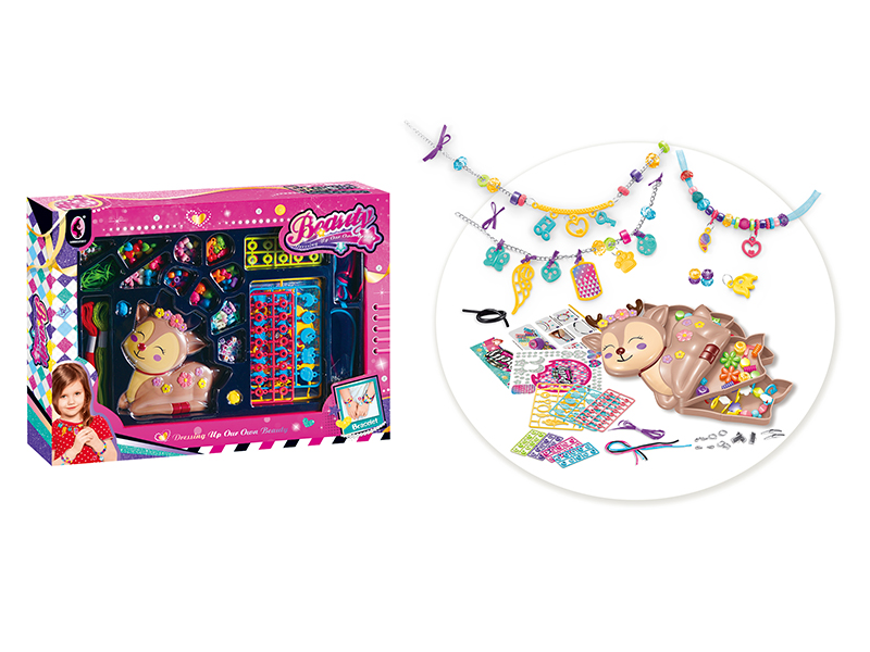 Deer Storage Jewelry Box DIY Beads Bracelet Necklace Set