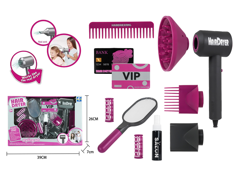 DIY Simulation Salon Hair Styling Tool Electric Hair Dryer Set