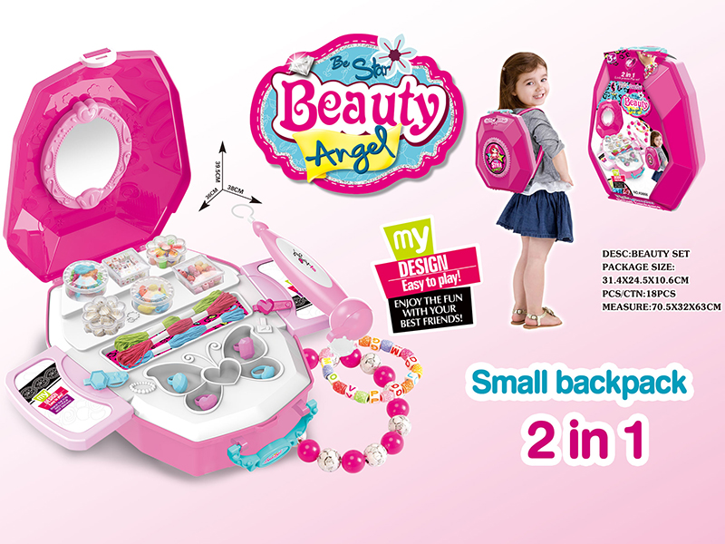 DIY Beads Small Backpack 2 In 1