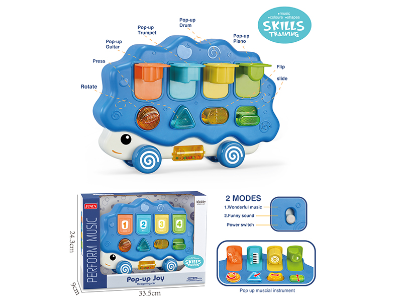 Pop-Up Toy Hedgehog Car