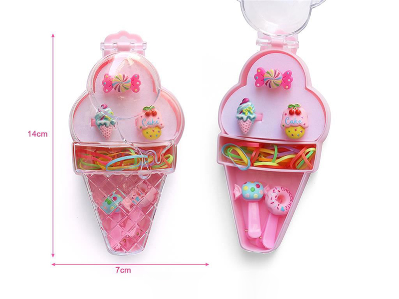 Girl Adornment Toys Ice Cream Jewelry Box 12PCS