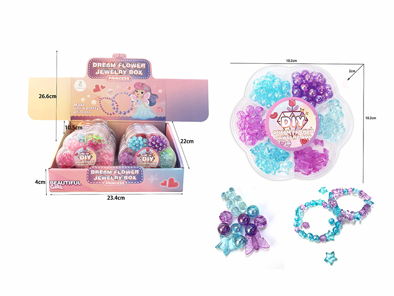 Flower Jewelry Box DIY Beads 16pcs